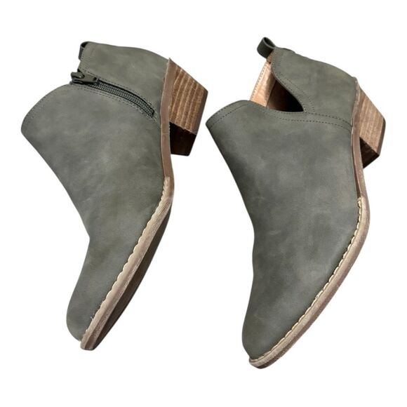 Dolce Vita Grey Womens Sz 9 Booties Ankle Boots Zipper - Picture 7 of 9